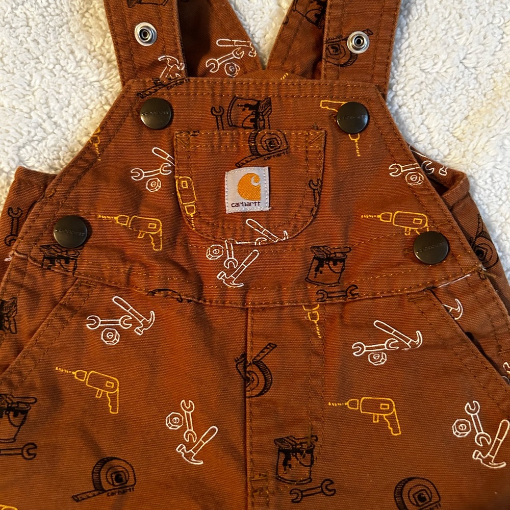 Carhartt Kids Overalls with Tool Print
